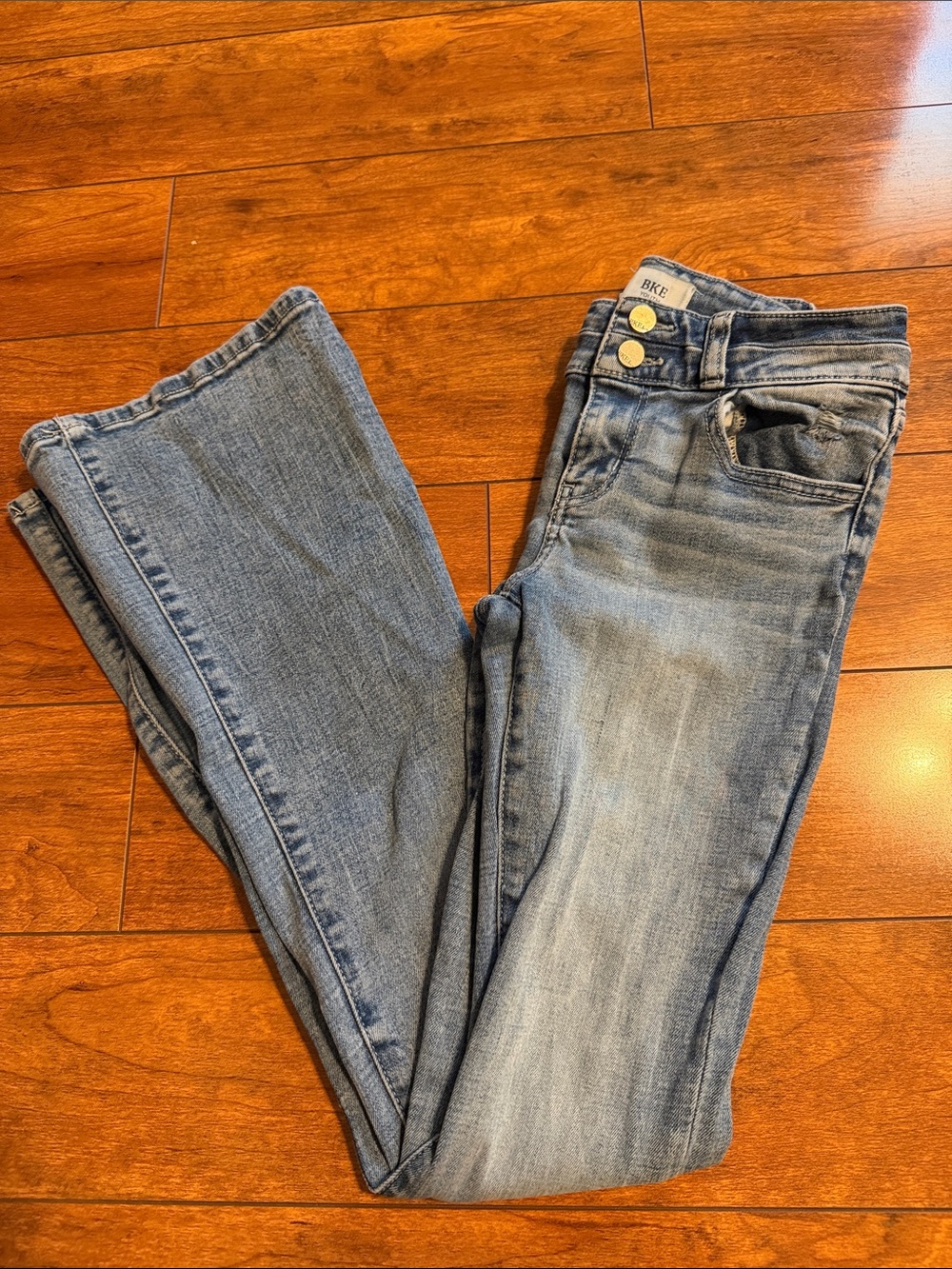 BKE youth Light Blue Boot Cut Jeans